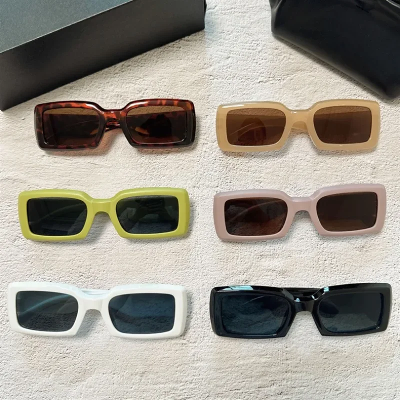 Designer Sunglasses - نظارات شمسية نسائية جديدة صغيرة مستطيلة