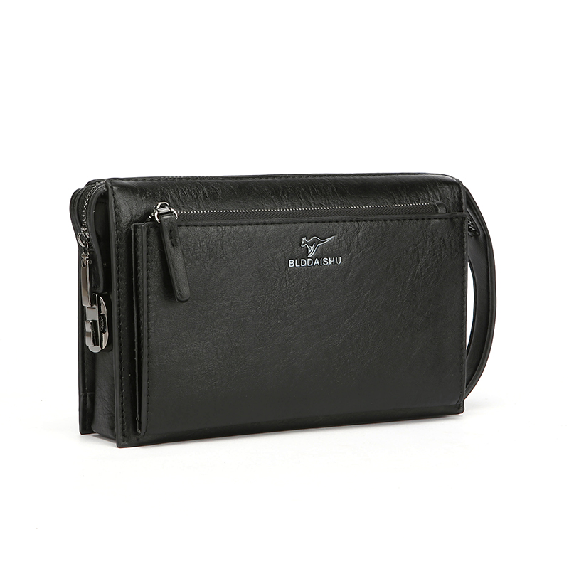 Leather Wallet Men - حقيبة يد رجالية جديدة مضادة للسرقة