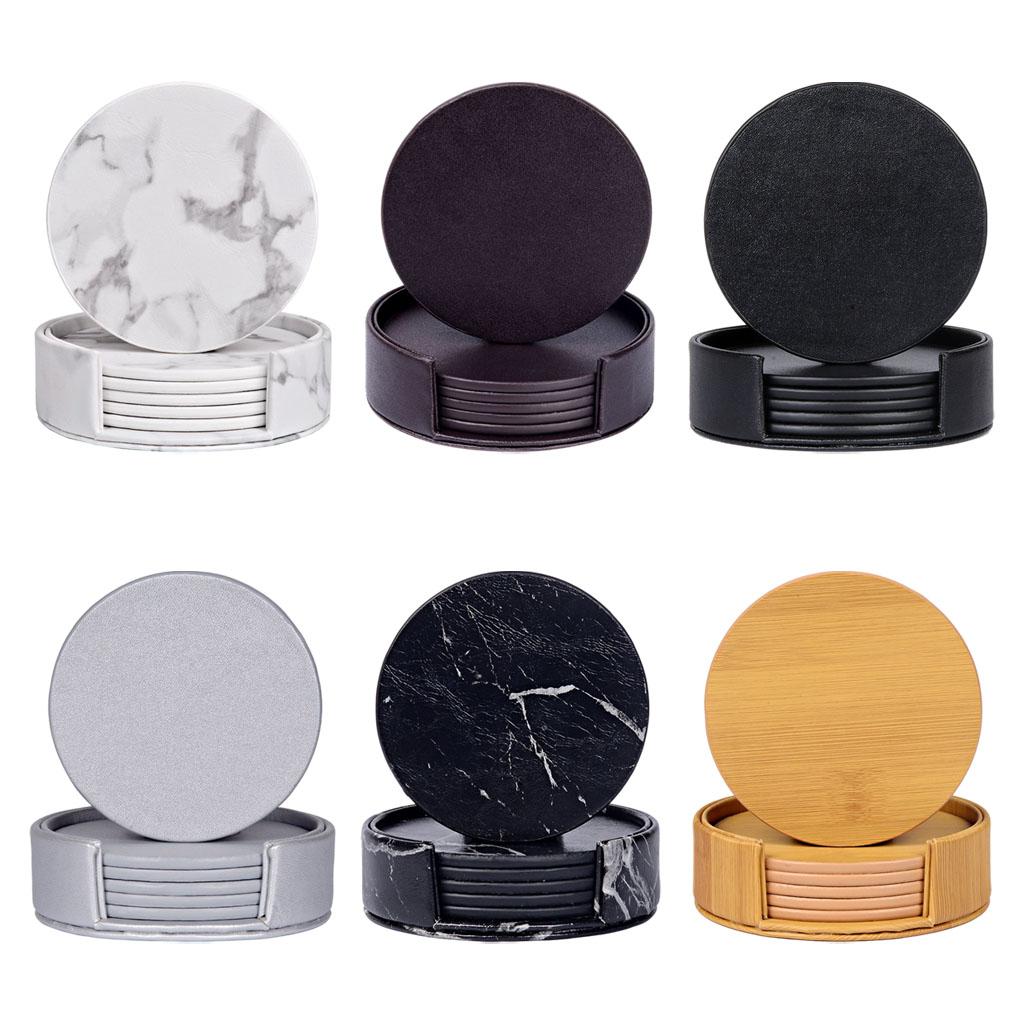 قواعد أكواب رخامية مستديرة مع  - مراجعة Marble Coaster Set وسعره