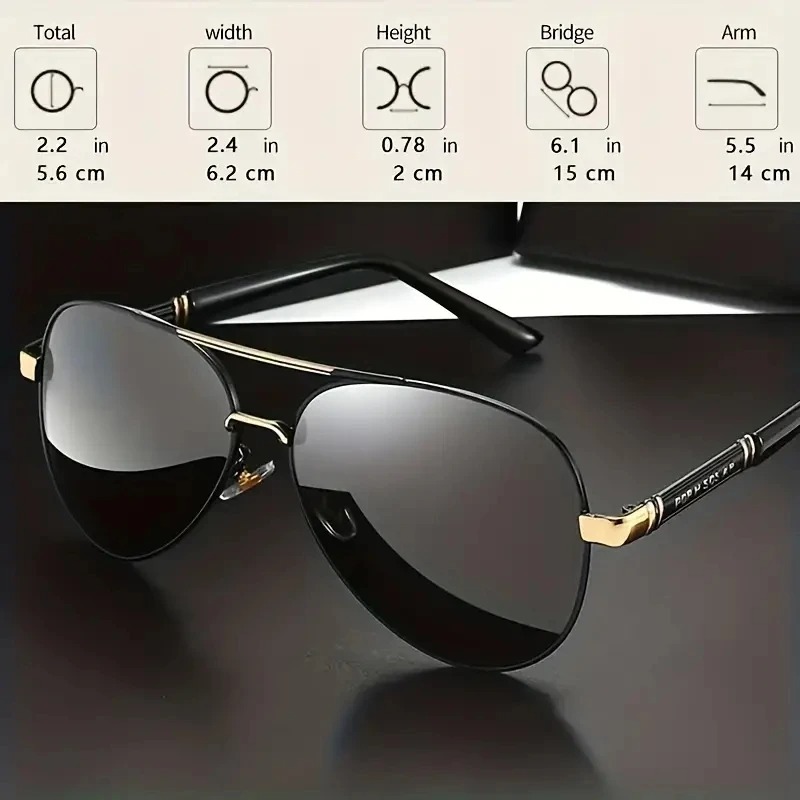 1/2 قطعة نظارات شمسية مستقطبة  - مراجعة Sunglasses Uv400 وسعره