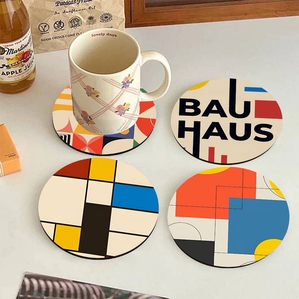 أكواب خشبية مستديرة بتصميم باو - مراجعة Marble Coaster Set وسعره