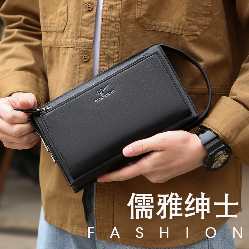 حقيبة يد رجالية جديدة مضادة لل - مراجعة Leather Wallet Men وسعره