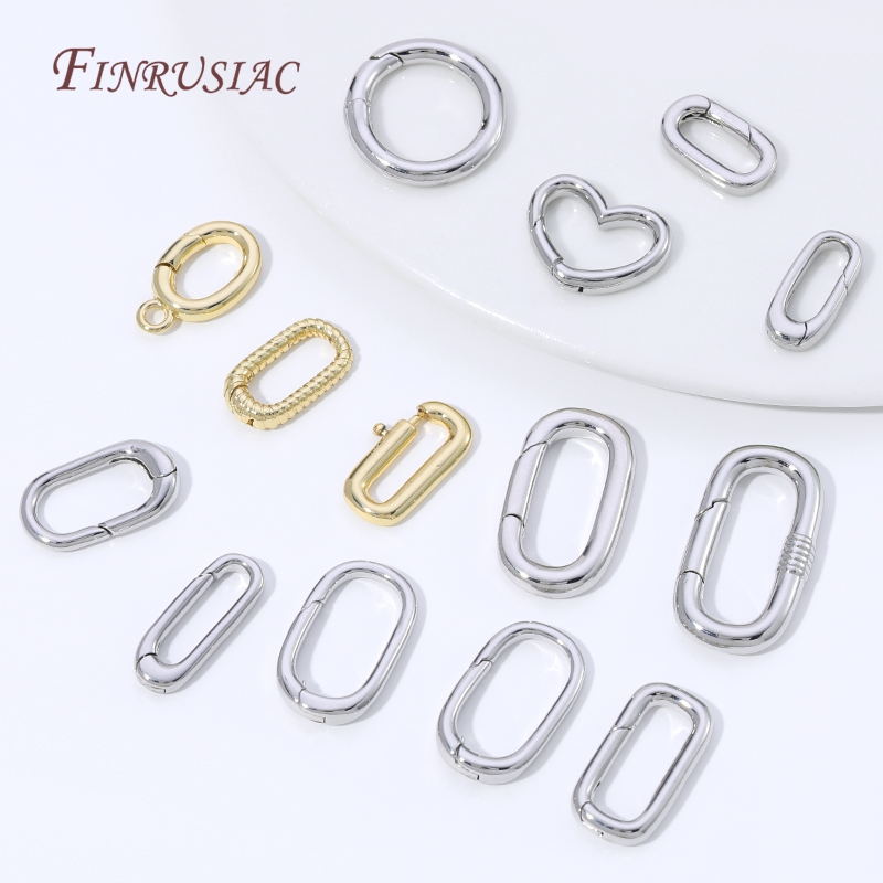 مشبك حلقي بيضاوي مطلي بالذهب ع - مراجعة Gold Plated Jewelry وسعره