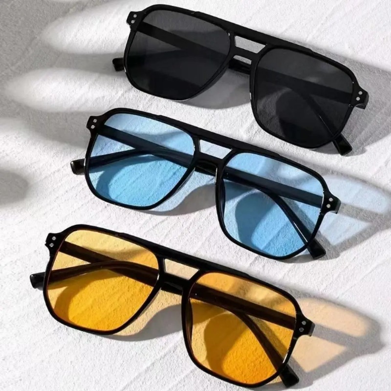 نظارات شمسية بإطار مربع مضادة  - مراجعة Sunglasses Uv400 وسعره
