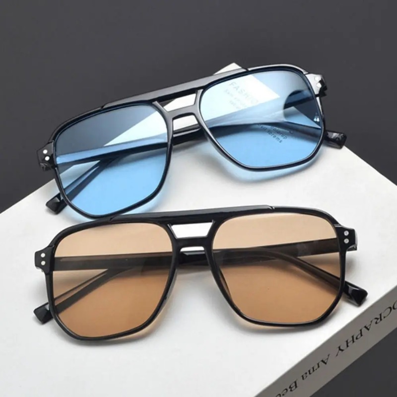 نظارات شمسية بإطار مربع مضادة  - مراجعة Sunglasses Uv400 وسعره