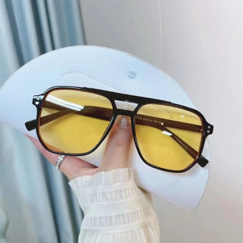 نظارات شمسية بإطار مربع مضادة  - مراجعة Sunglasses Uv400 وسعره