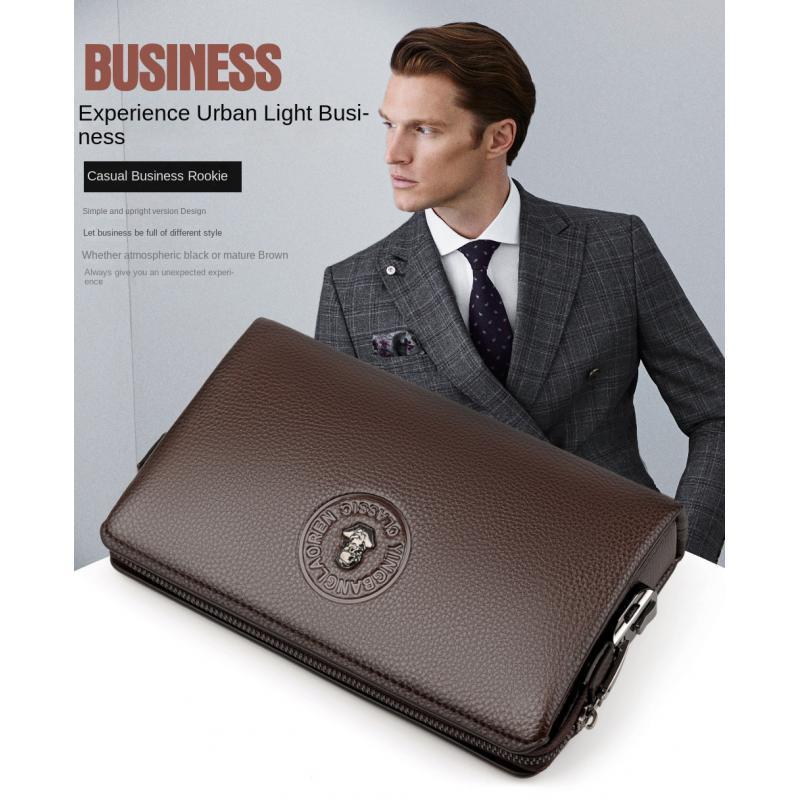 محفظة رجالية طويلة لحمل النقود - مراجعة Leather Wallet Men وسعره