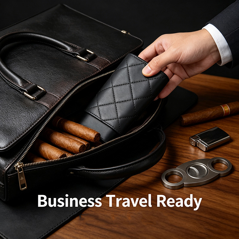 علبة سيجار كبيرة الحجم من الجل - مراجعة Premium Cigar Case وسعره